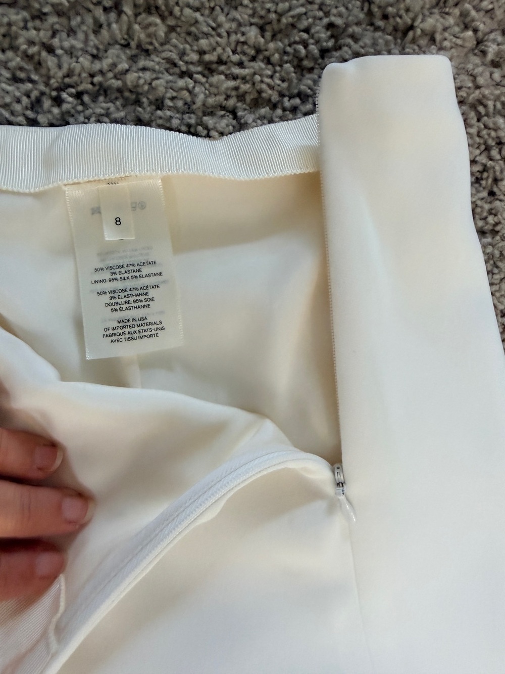 The Row Off White Split Hem Trousers - Picture 5 of 13